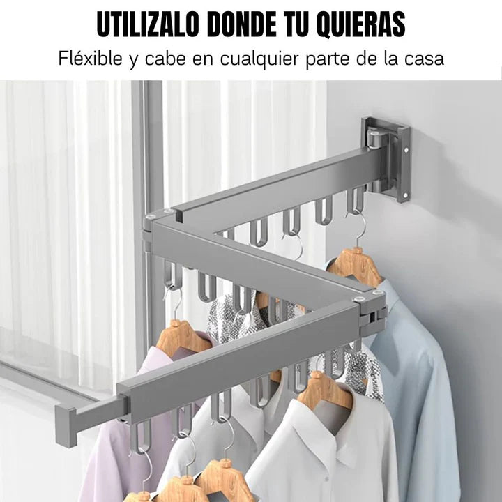 Tendedero de Ropa Plegable y Ajustable